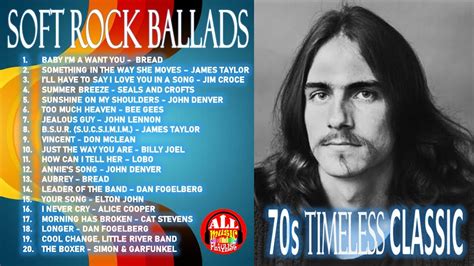 THE BEST OF SOFT ROCK BALLADS - 70s TIMELESS CLASSIC - YouTube Music