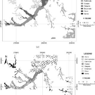 Arid region: (a) map by Martínez et al. (2003), (b) map 1 (maximum ...