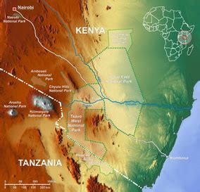 √ Amboseli National Park Kenya Map