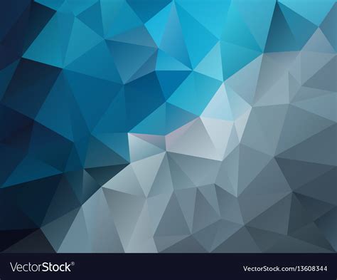 Abstract polygon background blue gray Royalty Free Vector