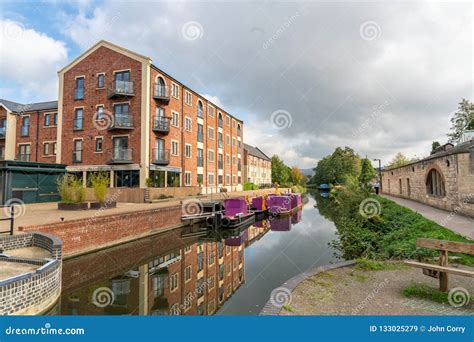 The Restored Stroudwater Canal Running through Ebley Mills, Stroud ...