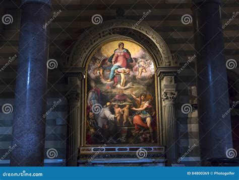 Interiors and Details of Volterra Cathedral, Volterra, Italy Editorial ...