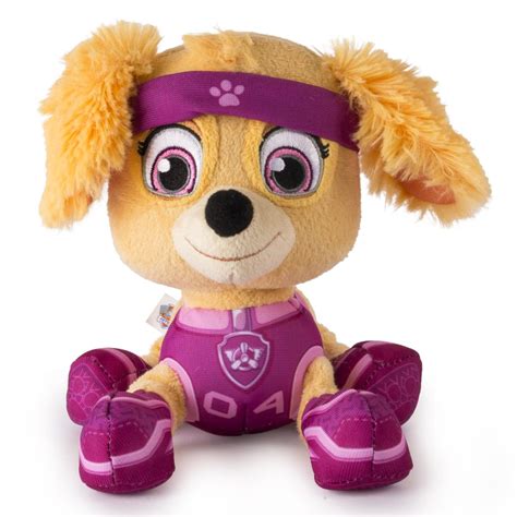 Spin Master - PAW Patrol PAW Patrol, 8” All Stars Plush, Skye