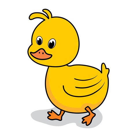 Baby Duck Cartoon Cute Isolated 3481904 Vector Art at Vecteezy