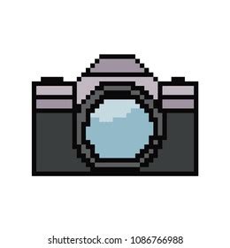 Pixel Art Camera Vector 8 Bit Stock Vector (Royalty Free) 1086766988 ...