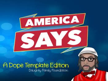 America Says Game | PowerPoint Template - Easy to Modify | TPT