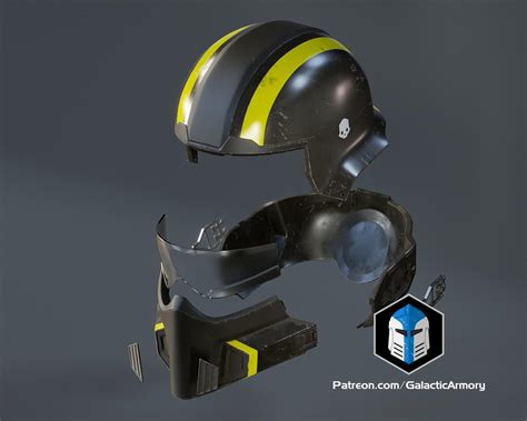 Helldivers 2 Helmet - B-01 Tactical - 3D Print Files - 3D model by ...