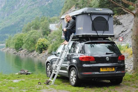 TentBox Car Roof Tent on an SUV, Volkswagen Tiguan | TentBox | Roof top ...