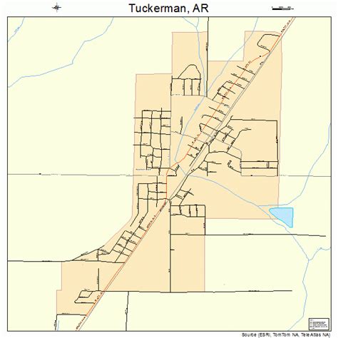 Tuckerman Arkansas Street Map 0570100