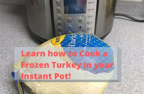 Frozen Turkey In Your Instant Pot! Only 1 Hour Cook Time! AMAZING ...