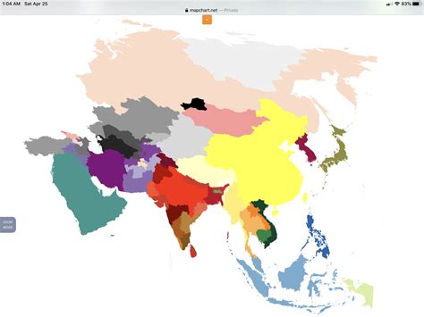 Ethnic Map Of Asia