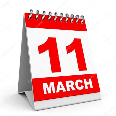 Calendar. 11 March. — Stock Photo © iCreative3D #44533169