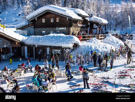 Pila ski resort, Aosta Valley, Italy Stock Photo - Alamy