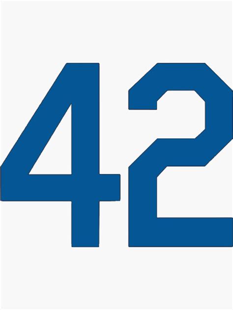 "Baseball Number 42 Honoring Baseball Barrier Breaker Jackie Robinson ...