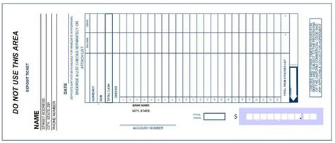 4 Deposit Slip Templates - Excel xlts