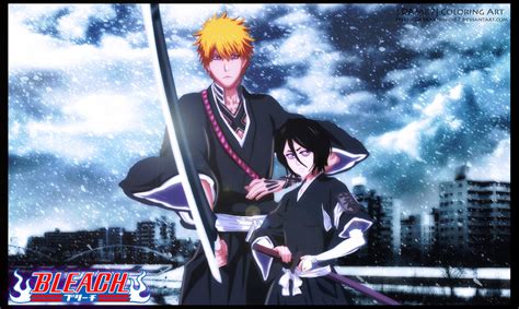 Kurosaki Ichigo and Kuchiki Rukia by Darkartmind87 on DeviantArt