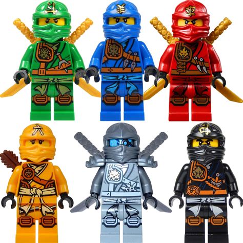 LEGO Ninjago Figurenset: 6 Ninjago Figuren (Lloyd, Jay, Kai, Cole ...