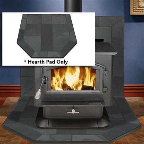 Smokey Grey Slate 48" x 48" Double Cut Hearth Pad