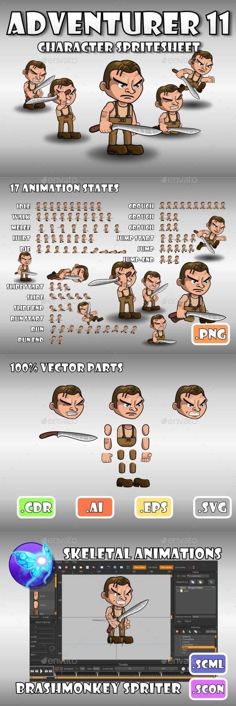 Adventurer Spritesheet 11 (With images) | Adventure, Pixel art games ...