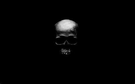 Skull Black Background - WallpaperSafari