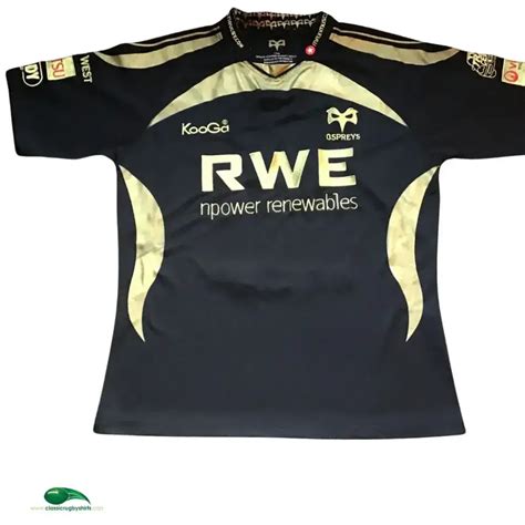 Classic Rugby Shirts | 2009 Ospreys Vintage Old Retro Jerseys