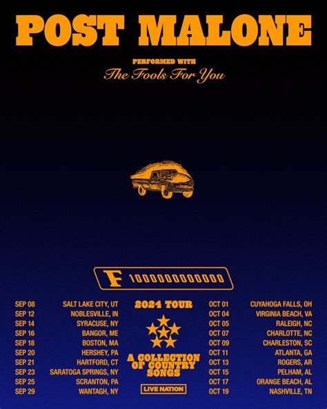 Post Malone takes F-1 Trillion on the road with 2024 Tour