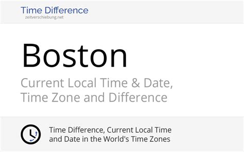 Current Local Time in Boston, United States (Suffolk County ...