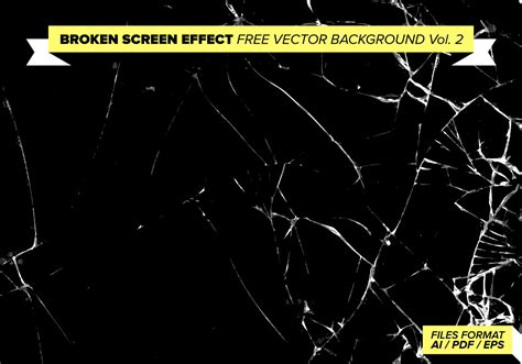 Broken Screen Effect Free Vector Background Vol. 2 108485 Vector Art at ...