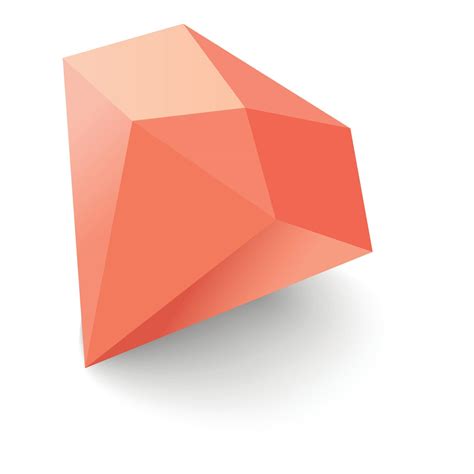 Ruby icon, isometric 3d style 15042738 Vector Art at Vecteezy