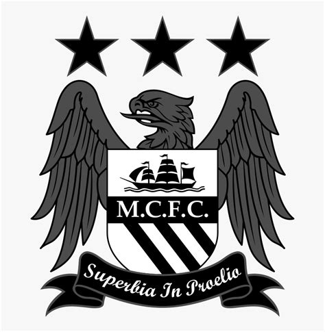 Manchester City Logo Black And White Png , Png Download - Man City Logo ...