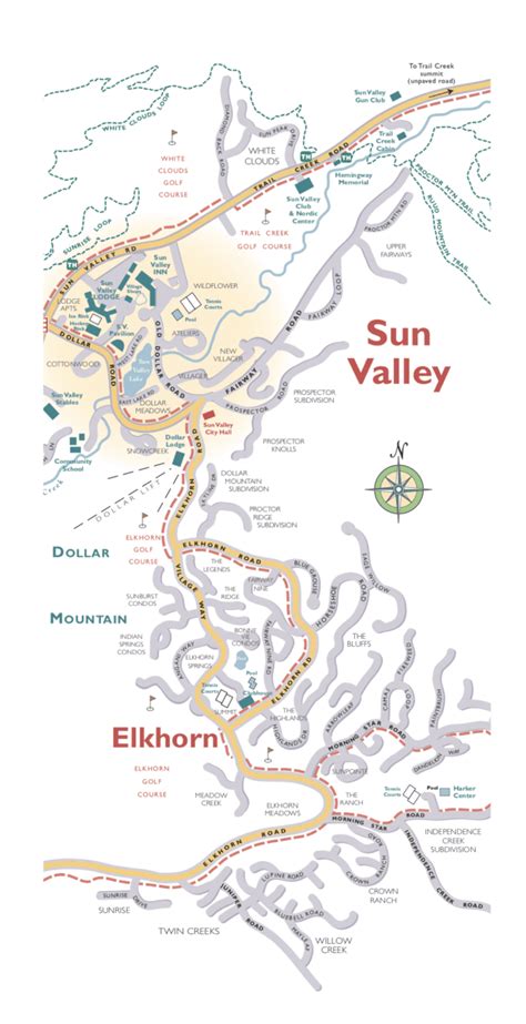 Map of Sun Valley - Valley Chamber