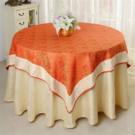 Jacquard table cloth damask table cover for wedding tables decoration ...