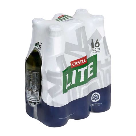 Castle Lite 6 x 330 ml Bottles | Woolworths.co.za