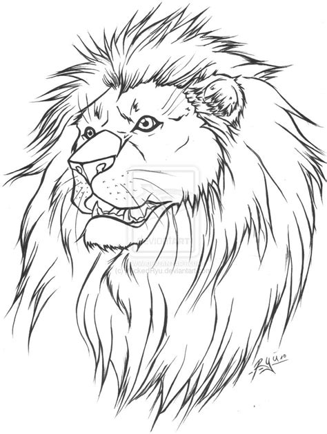 Line Art Tattoos | Line drawing tattoos, Lion tattoo design, Line art ...