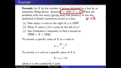 Chebyshev's inequality -- Example 1 - YouTube