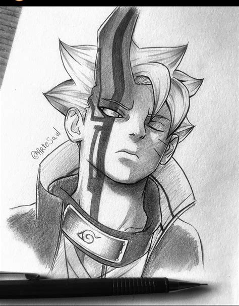 Boruto | Naruto sketch drawing, Best anime drawings, Naruto sketch