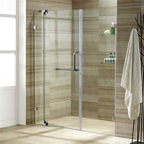 VIGO 60-inch Frameless Shower Door 3/8" Clear Glass | Free Shipping ...