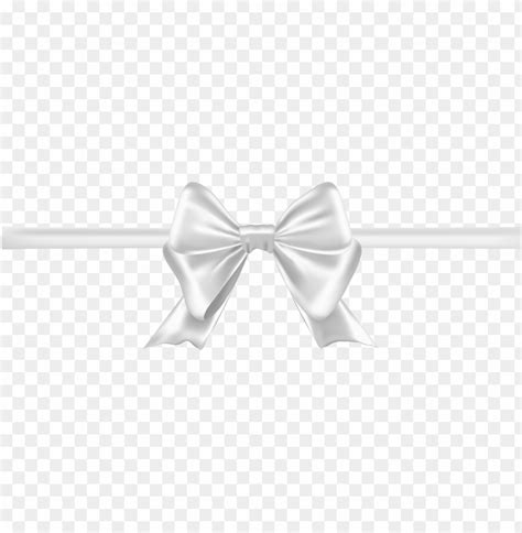 White Ribbon Bow Clipart Transparent PNG Transparent With Clear ...