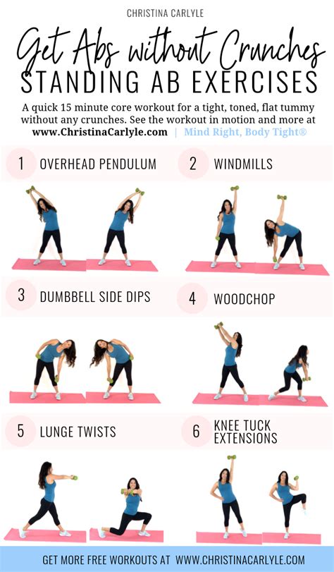 Standing Ab Workout | Standing ab exercises, Abs workout, Exercise