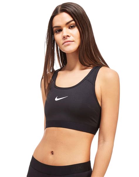 Nike Synthetic Pro Classic Sports Bra in Black - Lyst