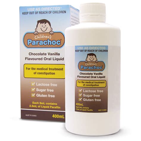 Parachoc Children Emulsion Oral Liquid Paraffin Chocolate Vanilla ...