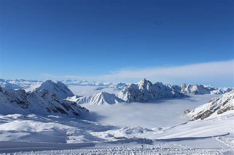 mountain landscape, snow, zugspitze, mountains, alpine, wintry, winter ...