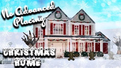 No Advanced Placement 2 Story Christmas House | Bloxburg Speedbuild