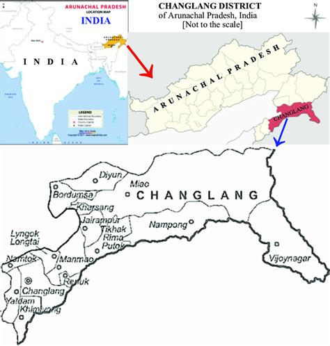 1 Location map for the study area-Changlang district of Arunachal ...