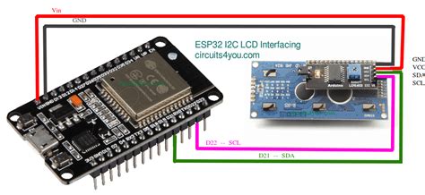 ESP8266 or ESP32 I2C LCD display Interface | Circuits4you.com