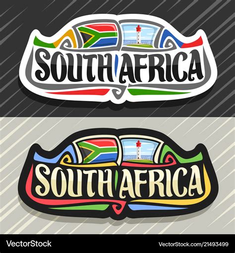 Logo for south africa Royalty Free Vector Image