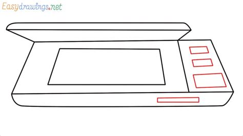 Computer Scanner Drawing