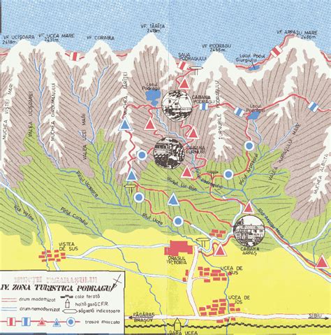 Harta Muntii Fagaras | Harta