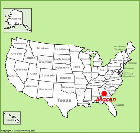 Macon Map | Georgia, U.S. | Maps of Macon