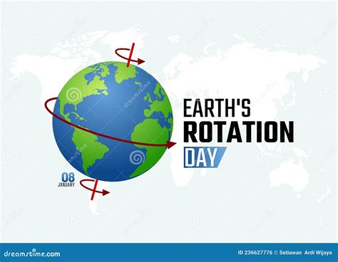 Vector Graphic of Earth`s Rotation Day Stock Vector - Illustration of ...